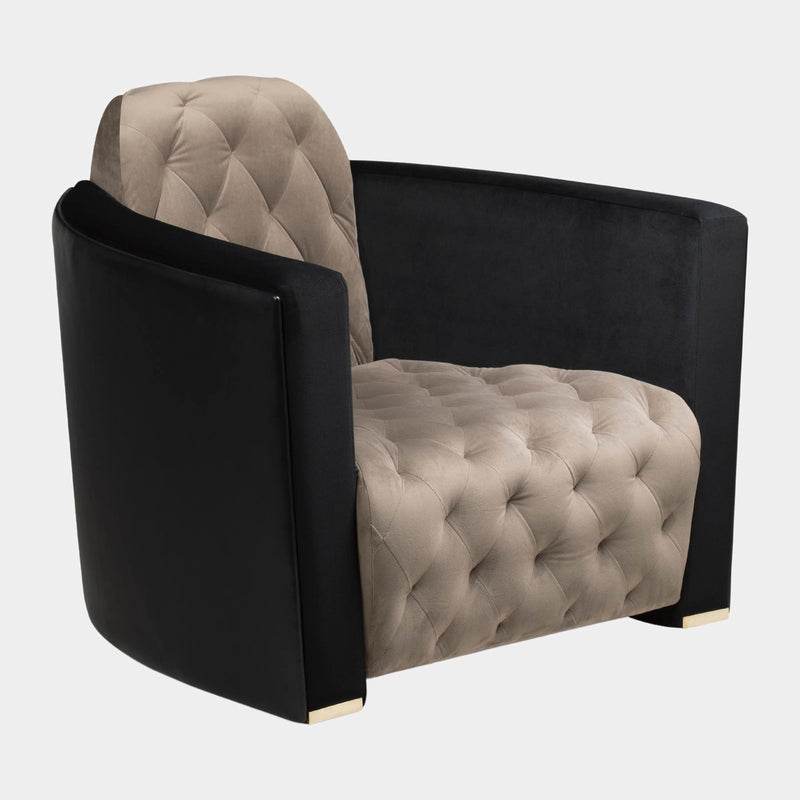 Nabeel Black & Gold Luxury Armchair