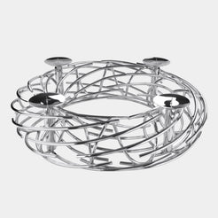 Nest Nickel Plated Candle Holder