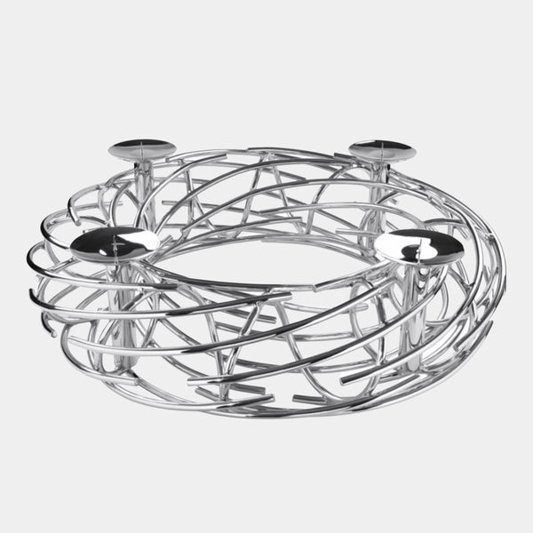 Nest Nickel Plated Candle Holder