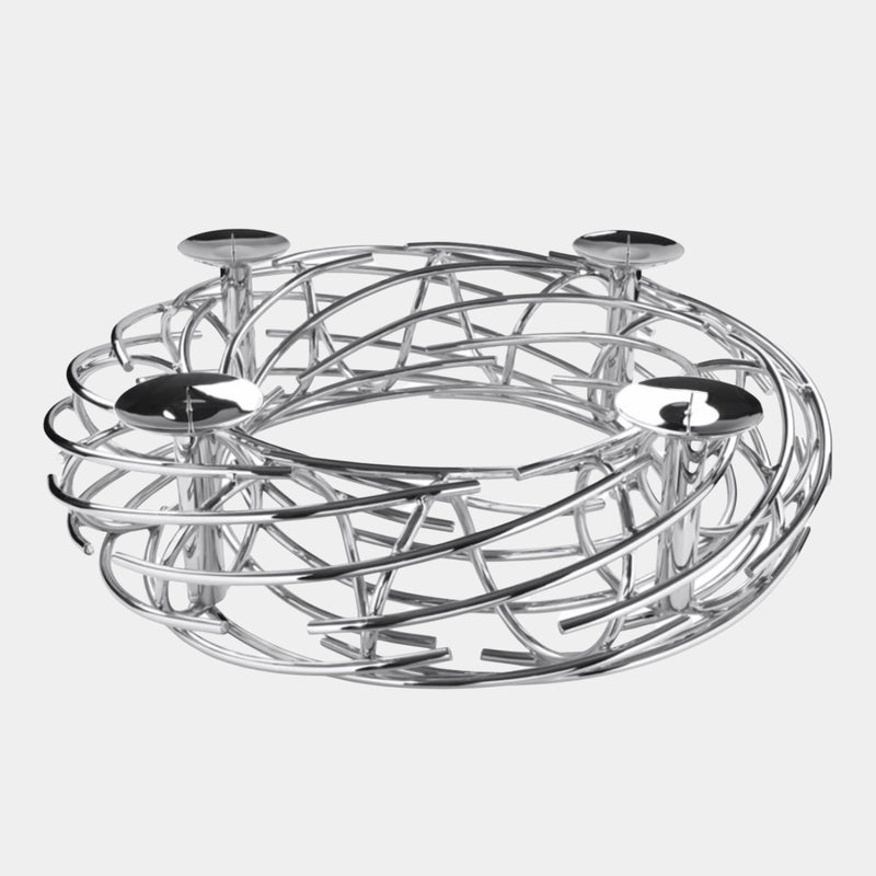 Nest Nickel Plated Candle Holder