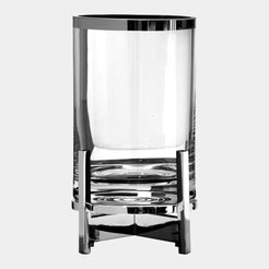 Nickel-Plated Glass Luxury Storm Lamp