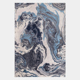 Aurora Rug Ocean Metallic Blue 