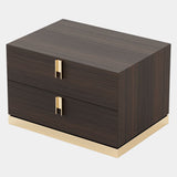 Odysseus Smoked Oak Matte Luxury Bedside Table