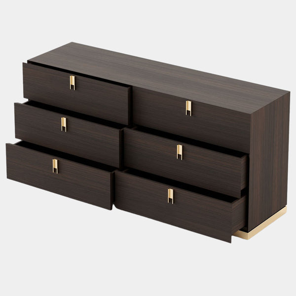 Odysseus Smoked Oak Matte Luxury Chest of Drawers