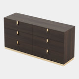 Odysseus Smoked Oak Matte Luxury Chest of Drawers