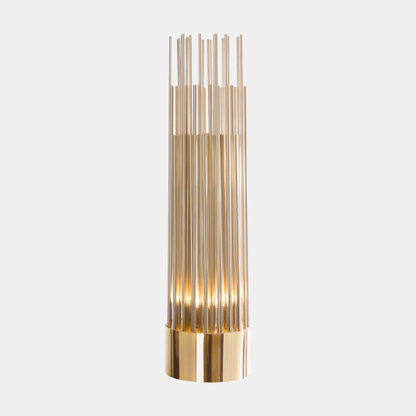 Organ Luxury Gold Plated Brass Tube Table Lamp