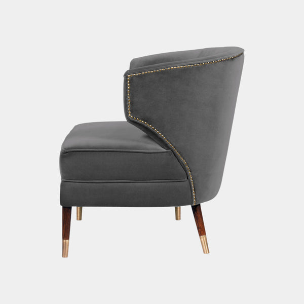 Otis Luxury Armchair with Soft Cotton Velvet