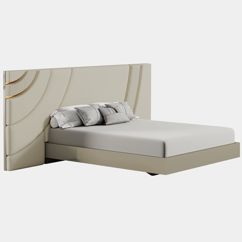 Pereira Upholstered Luxury Bedstead with Golden Detailing