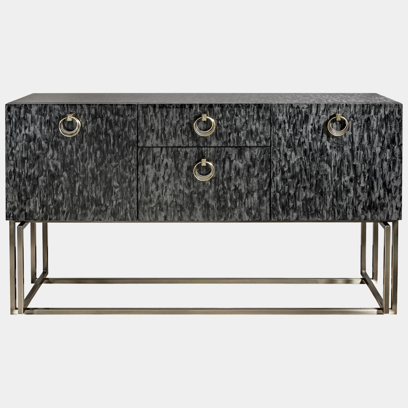 Perla Luxury Italian Sideboard with Pale Gold Detailing