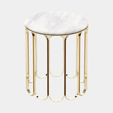 Plaza Estremoz Polished Marble Side Table