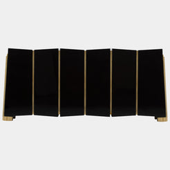 Polished Brass & Black Lacquer Trevi Sideboard