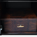 Polished Brass, Black Lacquer Giza Sideboard