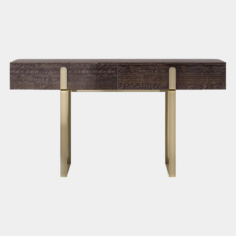 Polished Brass Saraya Console Table