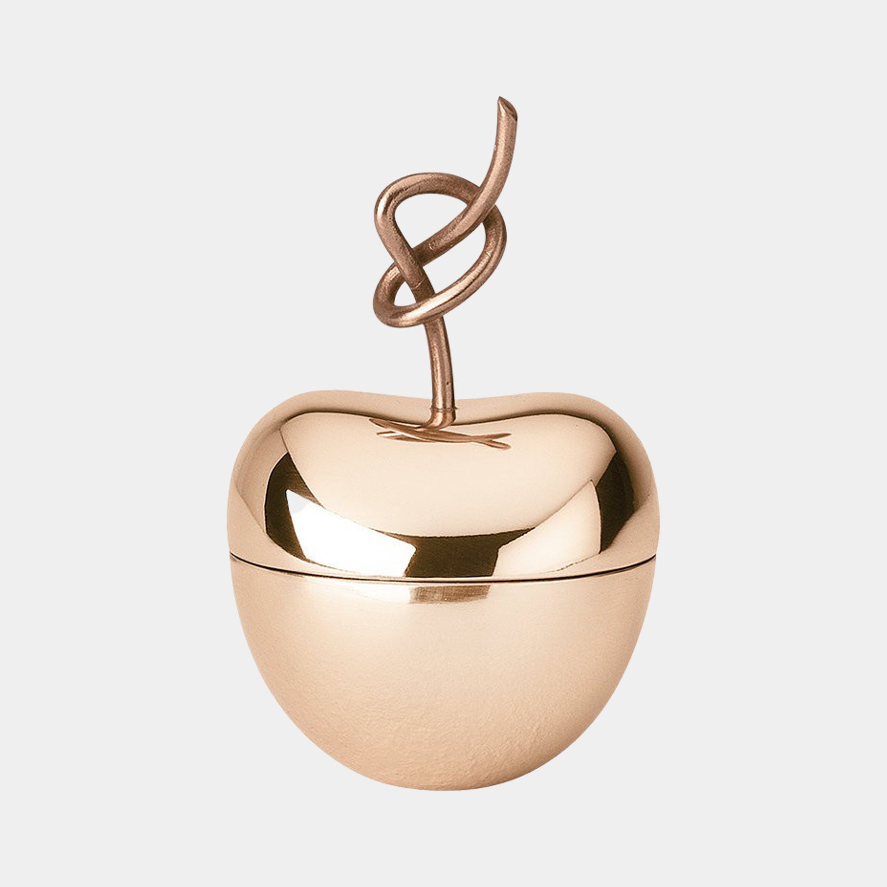 Polished Rose Gold Luxury Knotted Cherry Jewellery Box