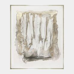 Quintessa Art Kragero: A stunning contemporary art piece for luxury home decor. Hand-painted with gold leaf accents.