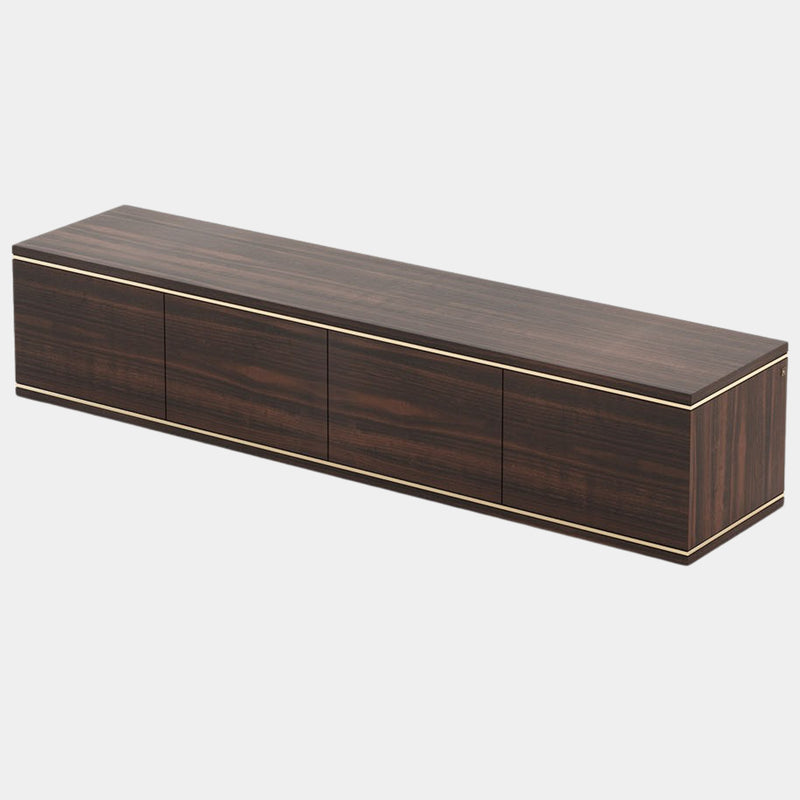 Rizzo Smoked Eucalyptus Wood TV Cabinet