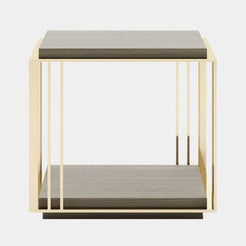 Rodrigues Golden Metal Side Table