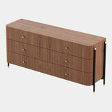 Rosewood Walnut Mid-Century Chest of Drawers