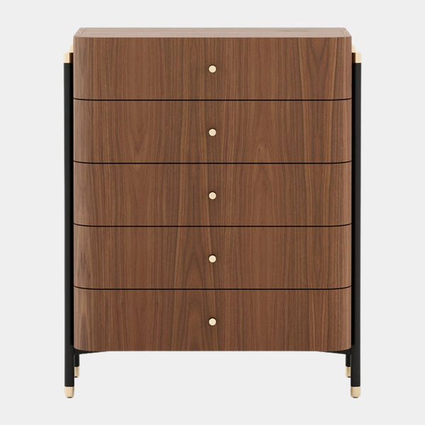 Rosewood Walnut Mid-Century Tallboy