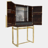 Safari Walnut Root Bar Cabinet