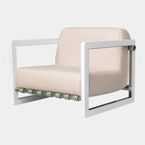 Saccu Outdoor Nickel-Plated Armchair