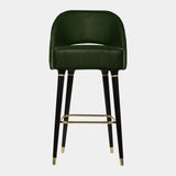 Serrano Bar Chair with Polished Brass Details