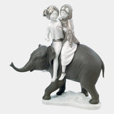 Silver Lustre Hindu Children Figurine