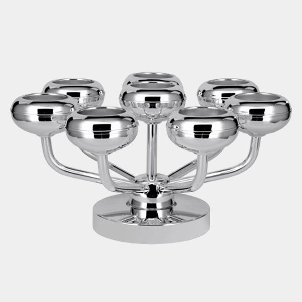 Silver-Plated Luxury Tea Light Stand