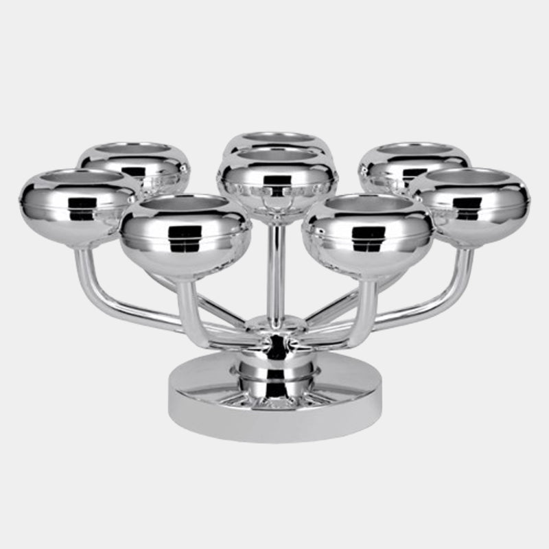 Silver-Plated Luxury Tea Light Stand