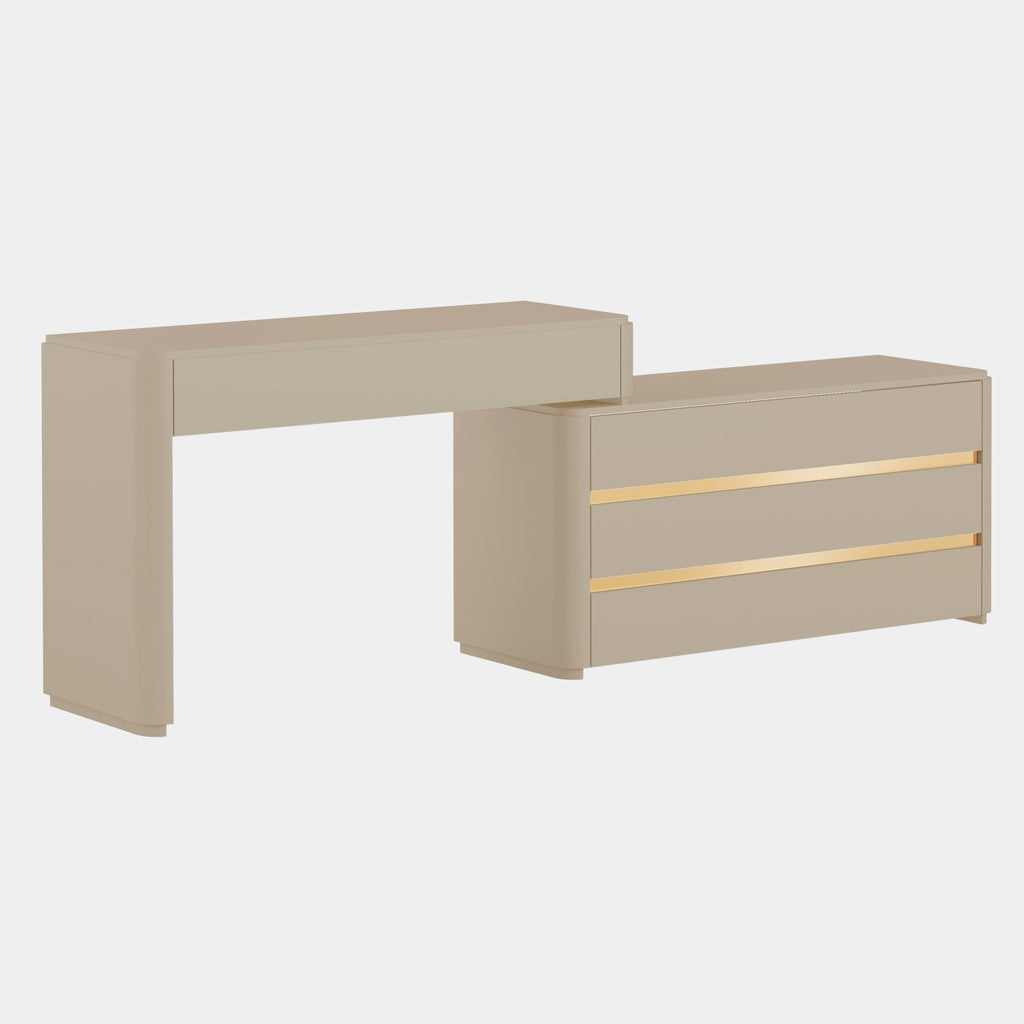 Sophia Dressing Table with Chest of Drawers Touched Interiors