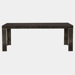 Striated Ebony Extendable Luxury Dining Table