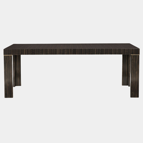 Striated Ebony Extendable Luxury Dining Table