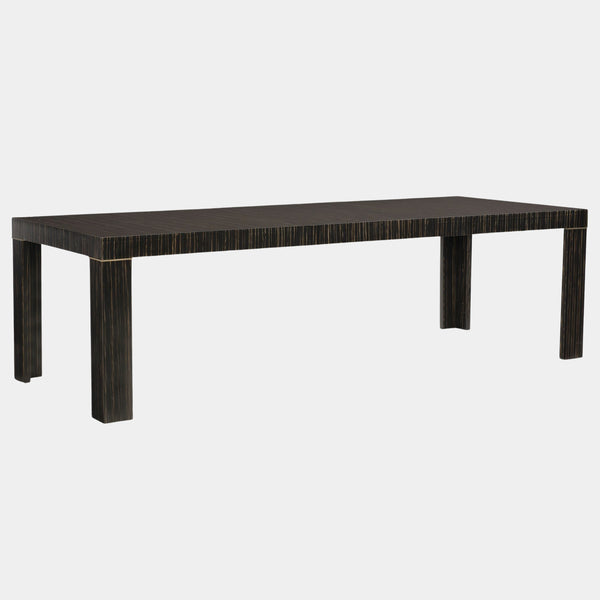 Striated Ebony Extendable Luxury Dining Table