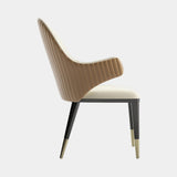The Conchita Quilted Dining Chair, alternative angle
