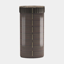 Touched D Curved Gloss Canaletto, Marble, Brass & Leather 7 Drawer Tallboy
