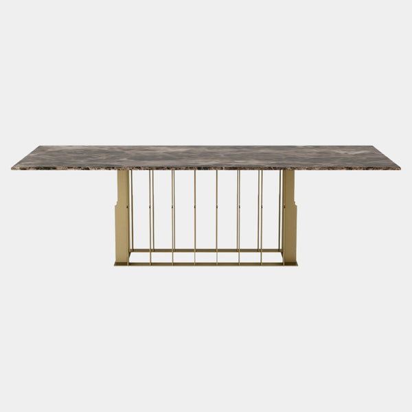 Marble and deals brass dining table