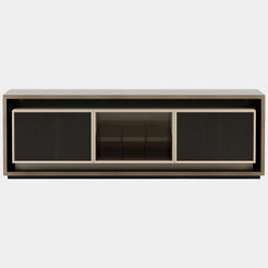 Troia Luxury TV Base with Antique Brushed Detailing