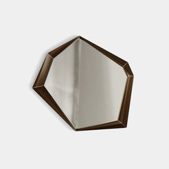 The Private Label Opera Mirror with Walnut Veneer & Brass Sydney Mirror