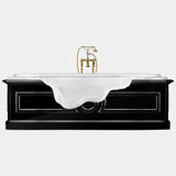 Walter Carved Black High Gloss Bathtub