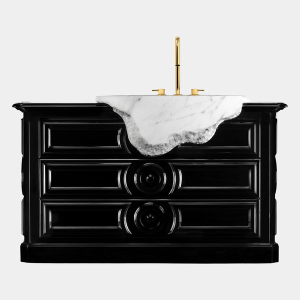 Walter Carved Black High Gloss Washbasin