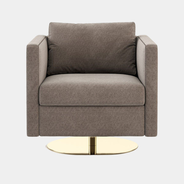 Xangai Luxury Armchair with Golden Base