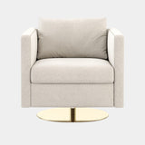 Xangai Luxury Armchair with Golden Base