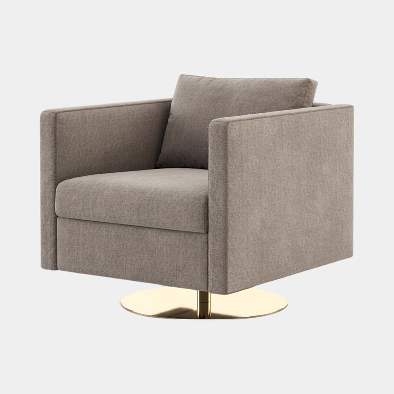 Xangai Luxury Armchair with Golden Base