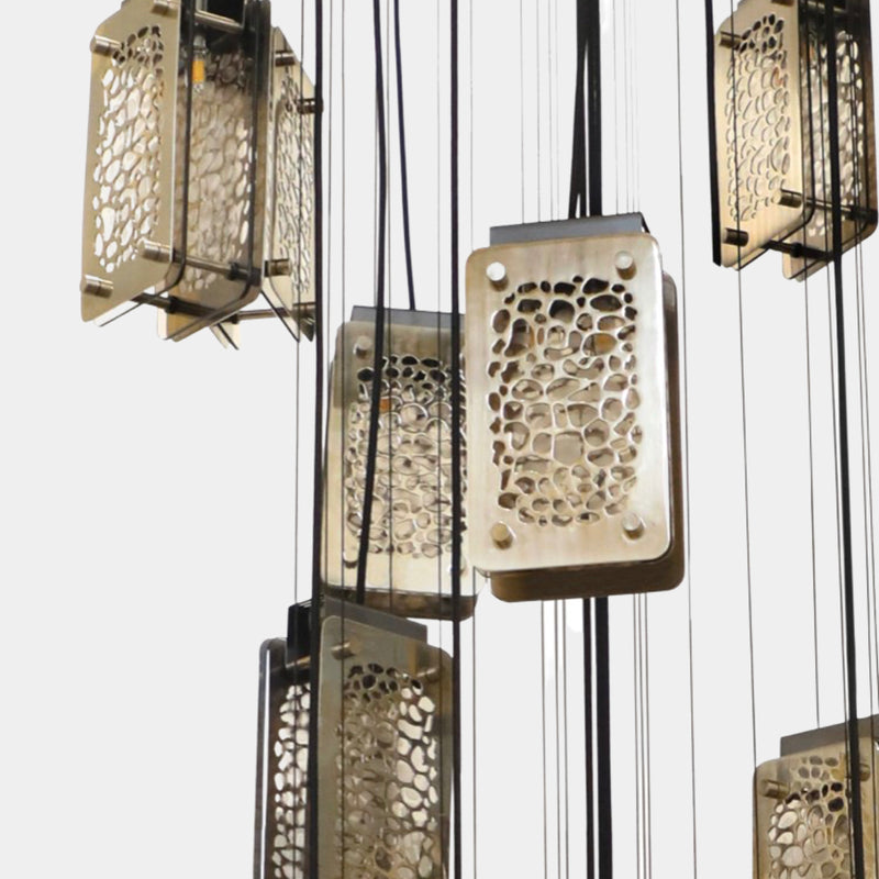 Yoruba Luxury Bronze Suspension Light