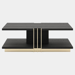 Zetticci Coffee Table with Golden Detailing
